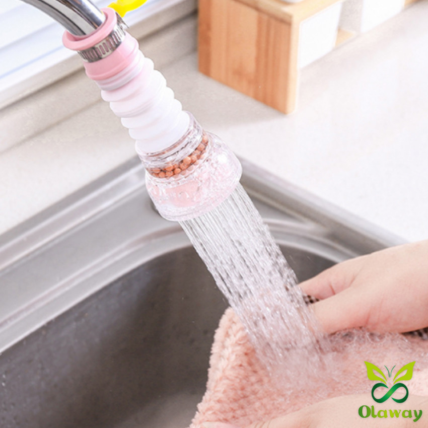 หัวต่อก๊อกน้ำ หัวต่อกันน้ำกระเด็น ก๊อกต่อหมุนได้ 360 องศา หัวกรองน้ำ ก๊อกกรองน้ำ (ส่งจากไทย) (เก็บเงินปลายทางได้) - รูปที่ 4