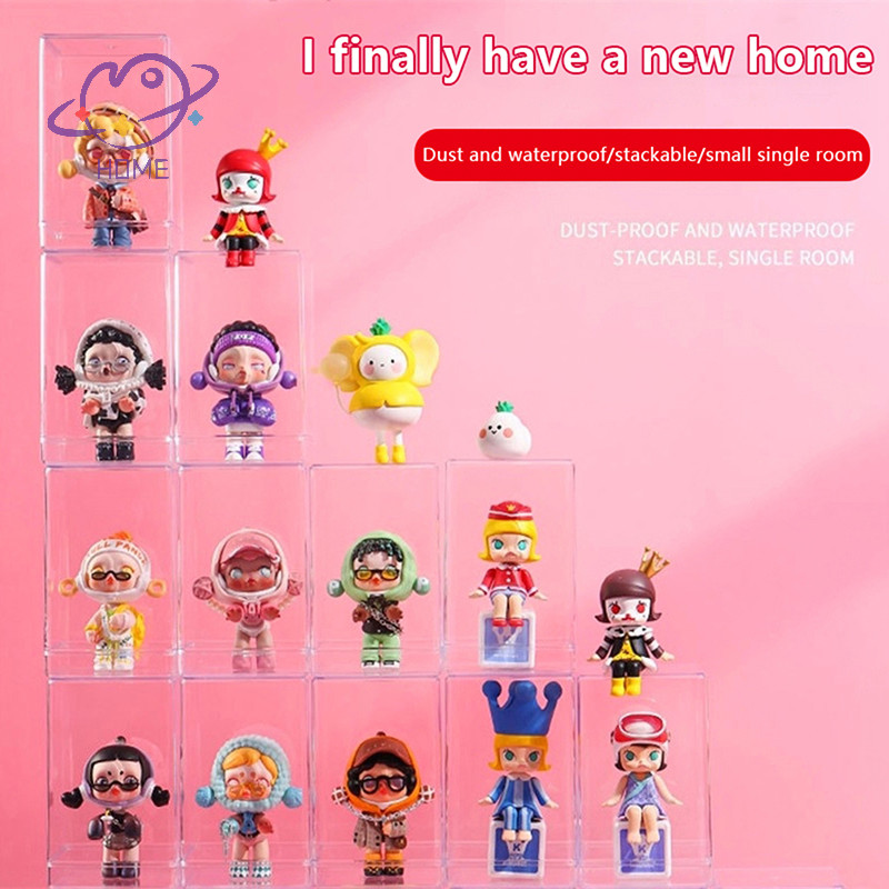 [mayhome ] Figure Doll Display Box Dust Proof Box Storage Box Showcase Model Protection Case {TH }
