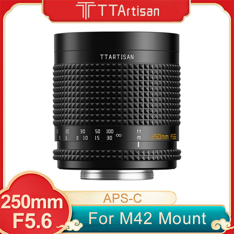 Ttartisan 250mm F5.6 เลนส์สะท้อนฟูลเฟรม M42 สกรูเมาท์ การถ่ายโอนสูง Doughnut Boke สําหรับ Leica Canon Nikon Fuji Sony Minolta