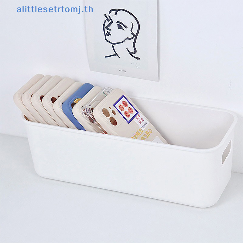Alittlese Simple Desktop โทรศัพท์มือถือกรณีกล่องเก็บ al เครื่องสําอาง Organizer กล่องขนาดใหญ่ความจุ Sundries ตะกร้าเก็บ TH