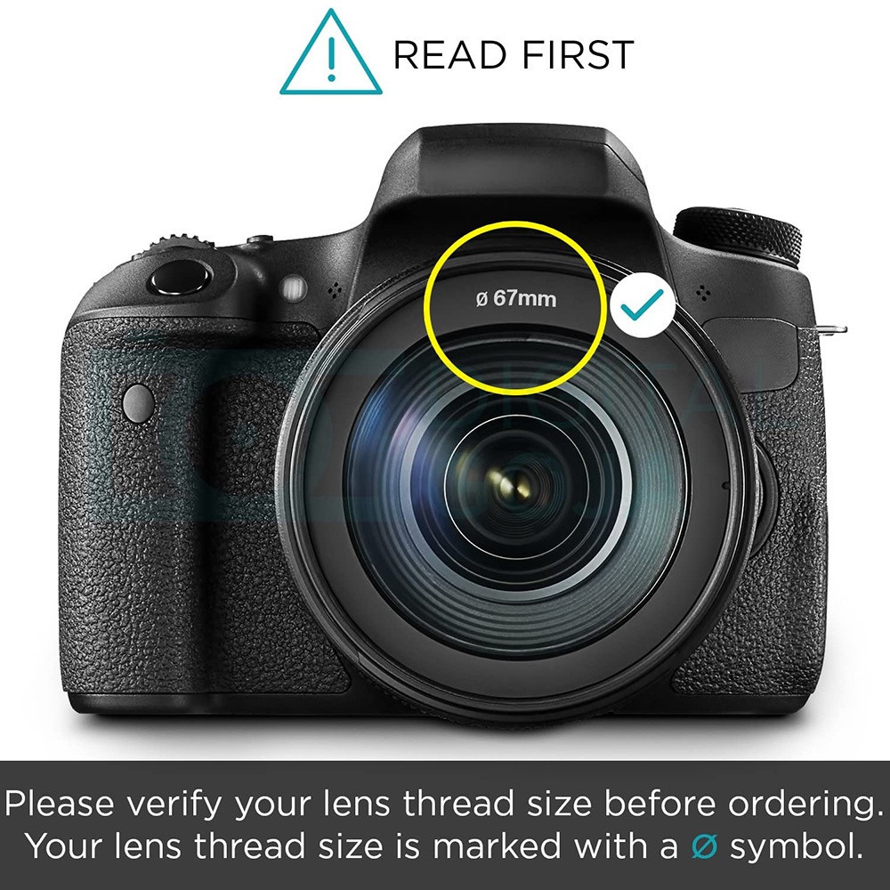 ฝาปิดหน้าเลนส์ แบบบีบกลาง Lens Cap by Sickcamera วัสดุแข็งแรง ทนทาน (เสียหายเปลี่ยนใหม่ทันที)