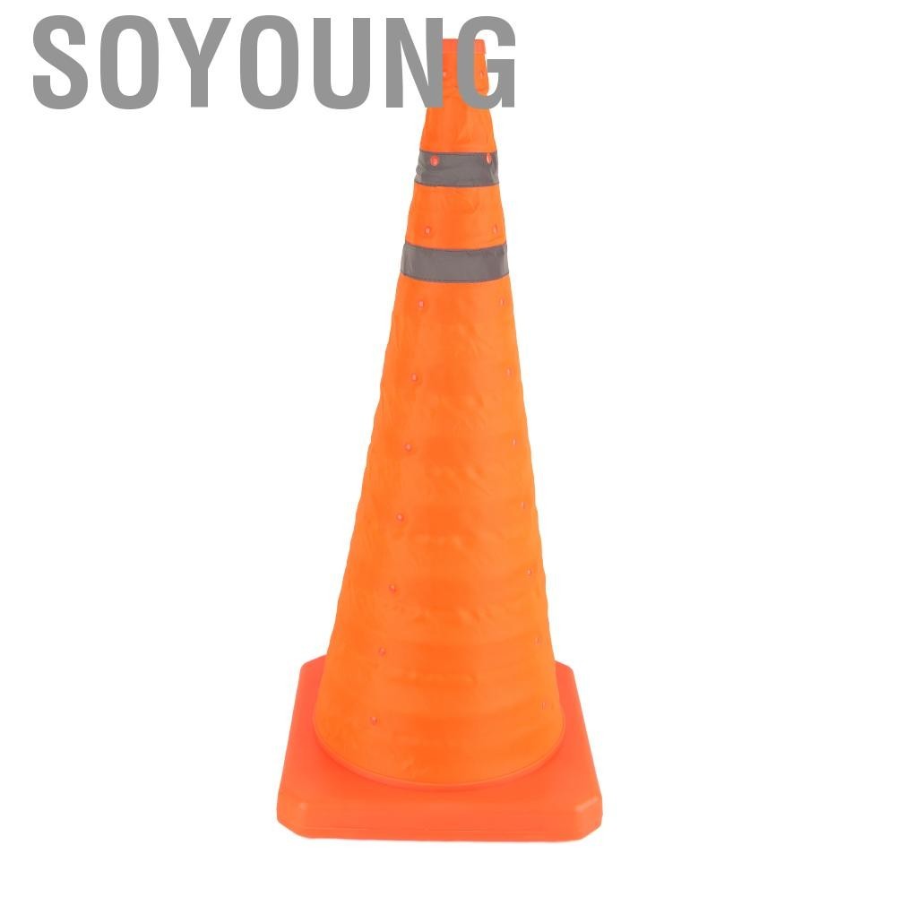 Soyoung Collapsible Safety Cone  Reflective Oxford Cloth PP Flexible Parking Space Saving for Drivin