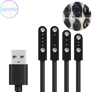 Lightsky Universal Smart Watch Charger สายชาร ์ จแม ่ เหล ็ ก 2/4 Pin USB Charger TH