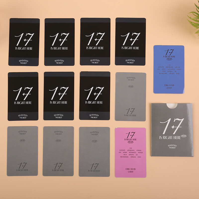 ใหม ่ Kpop Idol SEVENTEEN อัลบั ้ ม 17 อยู ่ ที ่ นี ่ Photocard Fans CARAT Gift