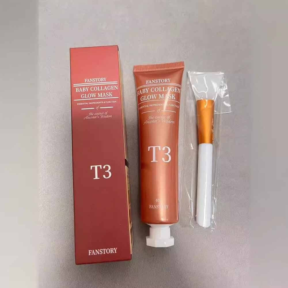 T3 Collagen Pestlo Mask Collagen Peel Off Mask Fade Fine Line Firming Serum Deep Moisturize ก่อนนอนลบ Blackhead Lighten Essence มาส์กหน้า