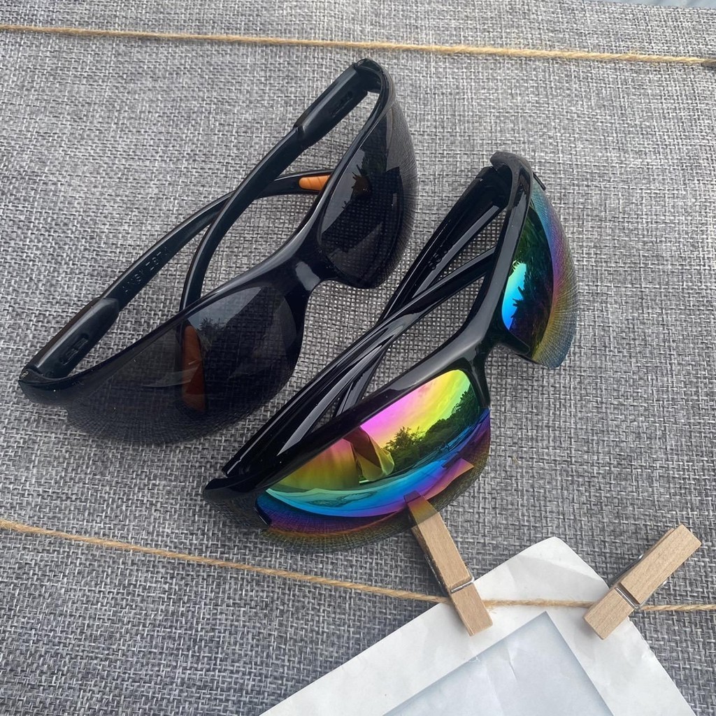 แว่นตากันแดดกันลม ผู้ชาย แว่นตาทรงบอย สไตล์ช่างกล