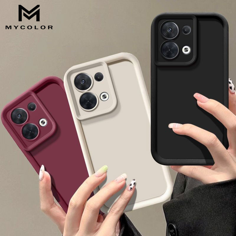 กรณีง่ายสำหรับ OPPO Reno 9 8 8Z 8T 7 7Z 6 6Z 5 5F 5Z 3 2 Reno9 Reno8 Reno8T Reno8Z Pro 5G 4G 2024 TPUการป้องกันเลนส์กล้องเคสกันกระแทก