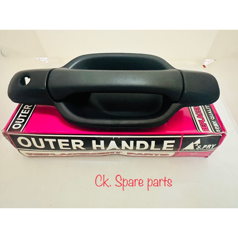 S.PRY มือเปิดนอกหน้า ISUZU DMAX ปี 2003-2011 LH ข้างขวา สีดำลาย (A143R) (1ชิ้น) สินค้าดี มีประกัน จั