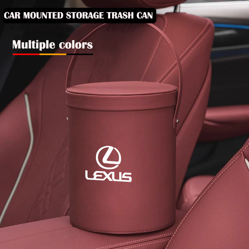 ถังขยะรถยนต์หนังกล่องเก็บเหมาะสําหรับ Lexus IS250 IS300 RX330 RX350 NX RX rx300 gs300 ES LS