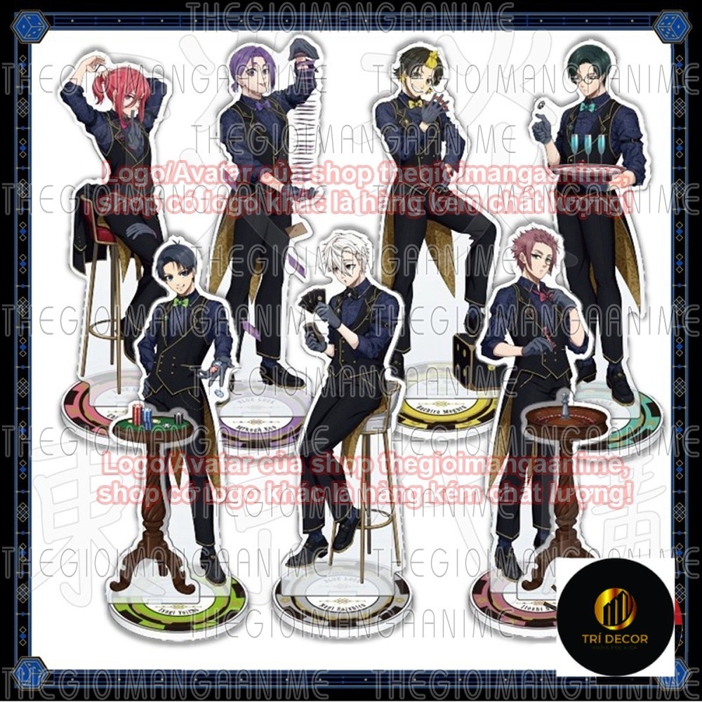 BLUE LOCK ver CASINO โมเดลสแตนดี้ รูปปั้นอะคริลิค อะนิเมะ micha chibi ตกแต่งจอแสดงผล
