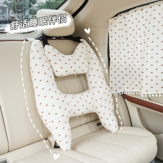 หมอนนอนหลับสําหรับเด็กในรถยนต์ อุปกรณ์ป้องกันไหล่เข็มขัดนิรภ…