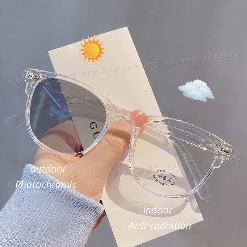 เลนส์ปรับแสง เลนส์autoเปลี่ยนสี เลนส์ป้องกันแสงสีฟ้า100% ออกแดดเปลี่ยนสี