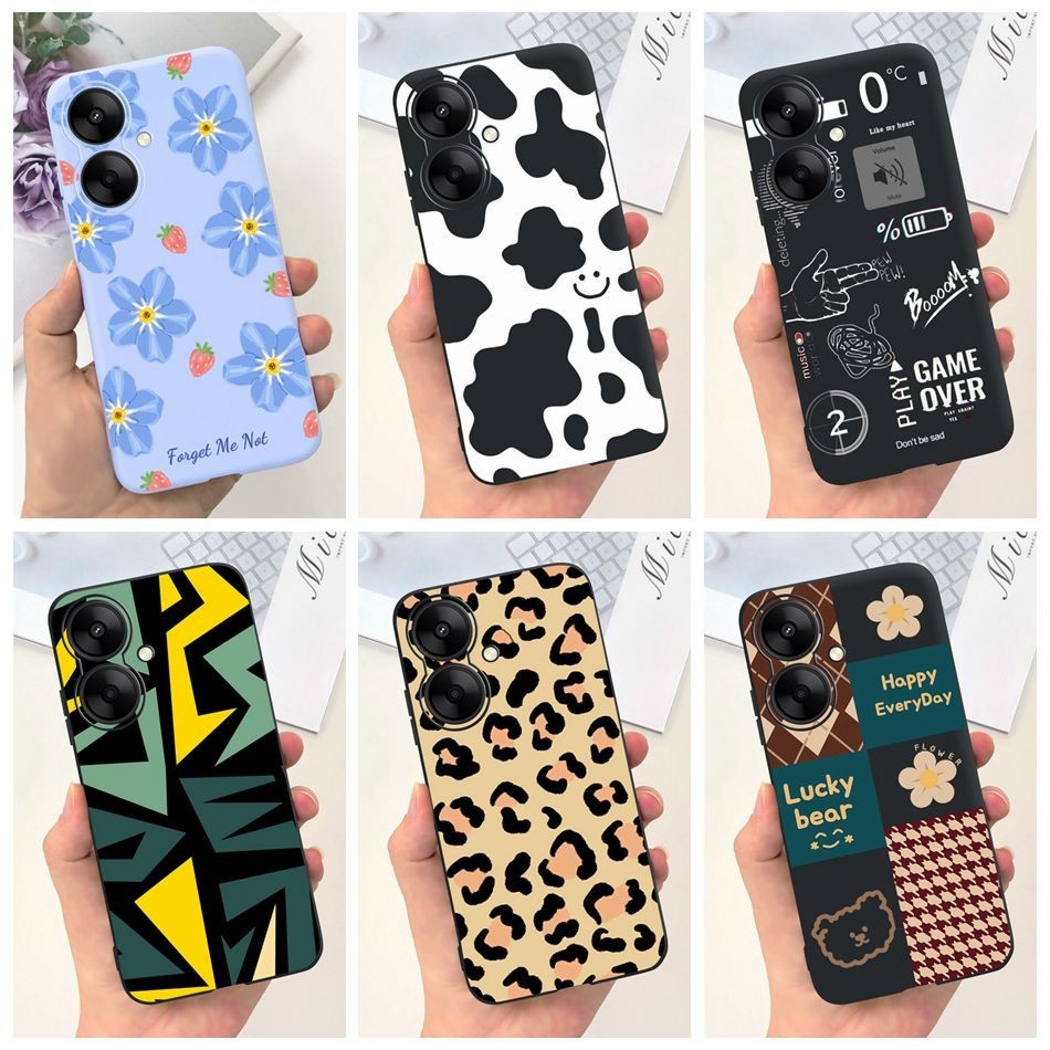 Xiaomi Redmi 13R 13C 5G 2024 น่ารักพิมพ์ Jelly Case Redmi13C 5G Redmi13R ซิลิโคนนุ่ม TPU เคสโทรศัพท์