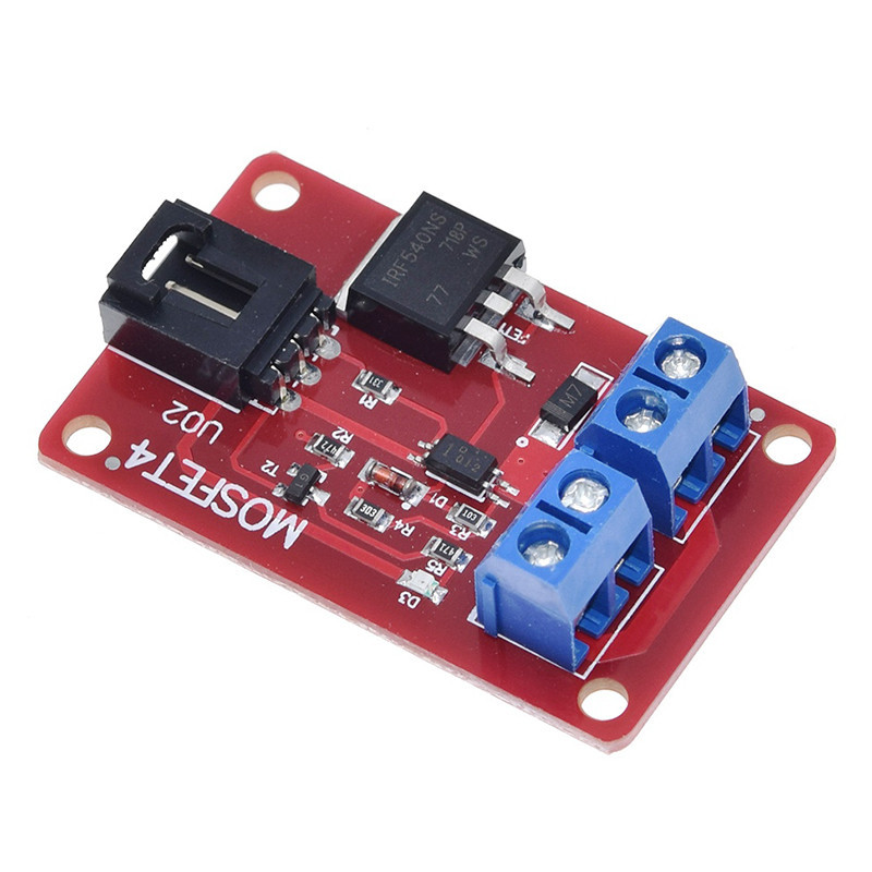 1PCS ช่อง 1 เส้นทาง MOSFET ปุ่ม IRF540 + MOSFET สวิทช์โมดูลสําหรับ IRF540 แยกโมดูล Arduino 1 ช่องสวิ
