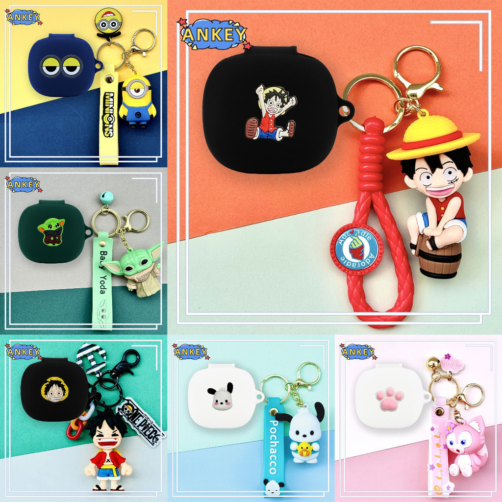For Redmi Buds 6S / 6 Play / 6 Active / Buds 5 / 4 Lite Earphone Silicone Case Cute Boy Earbuds Soft Protective Headphone Cover Headset Skin with Pendant