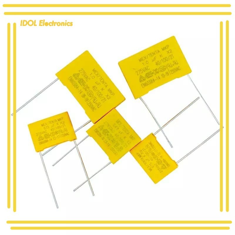 ราคาถูก! ตัวเก็บประจุ  275VAC 275V 0.22UF 0.33UF 0.47UF 0.56UF 0.68UF 0.82UF 1UF ฟิล์มโพลีโพรพิลีน