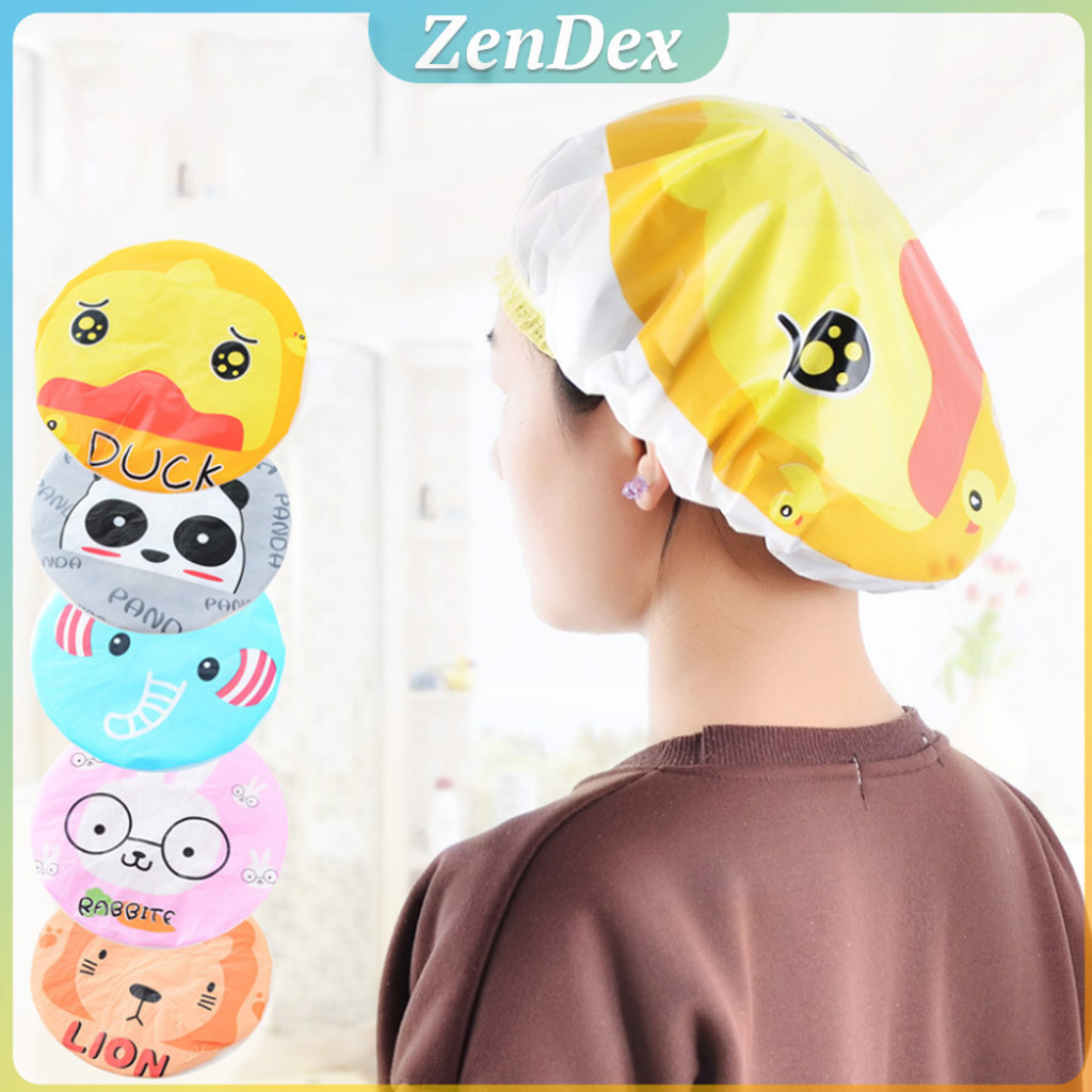 Z.D. หมวกคลุมผมอาบน้ำ กันน้ำ ลายการ์ตูนน่ารัก   Shower Cap Kids