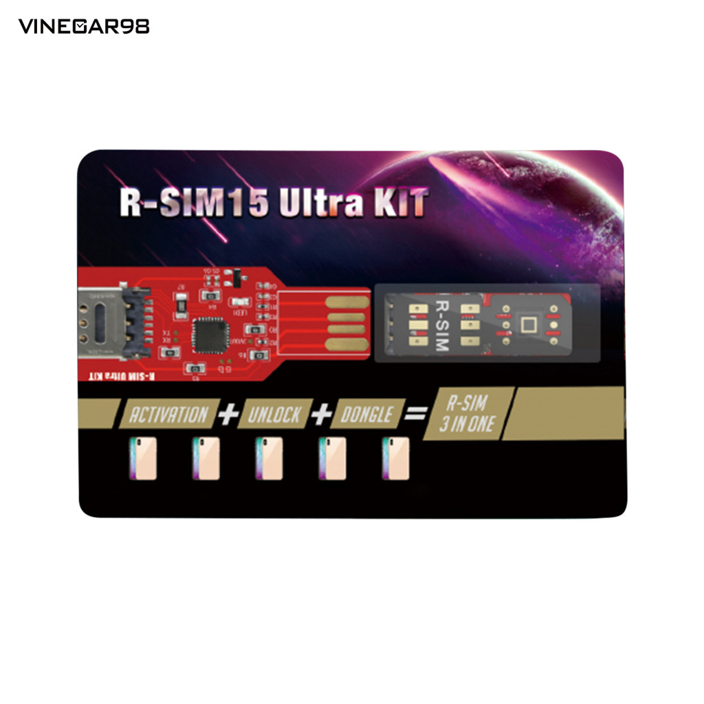 Vine R-SIM15 ULTRA Universal 5G ปลดล็อคอัตโนมัติการ์ด RSIM พร้อมพินดีดสําหรับ iPhone