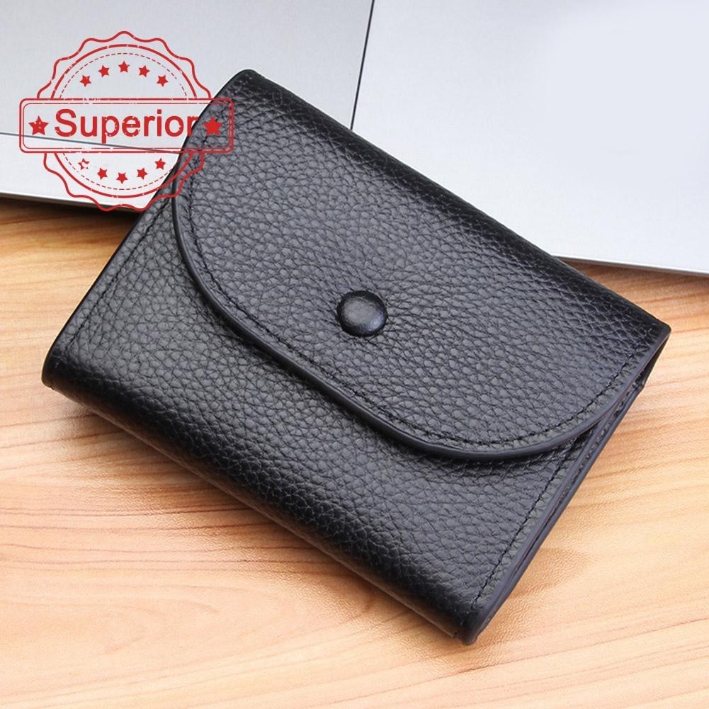 Retro Simple กระเป๋าใส่เหรียญสําหรับผู้ชายผู้หญิงกระเป๋าสตางค์แบบบางหลายช่องสําหรับเหรียญการ์ด