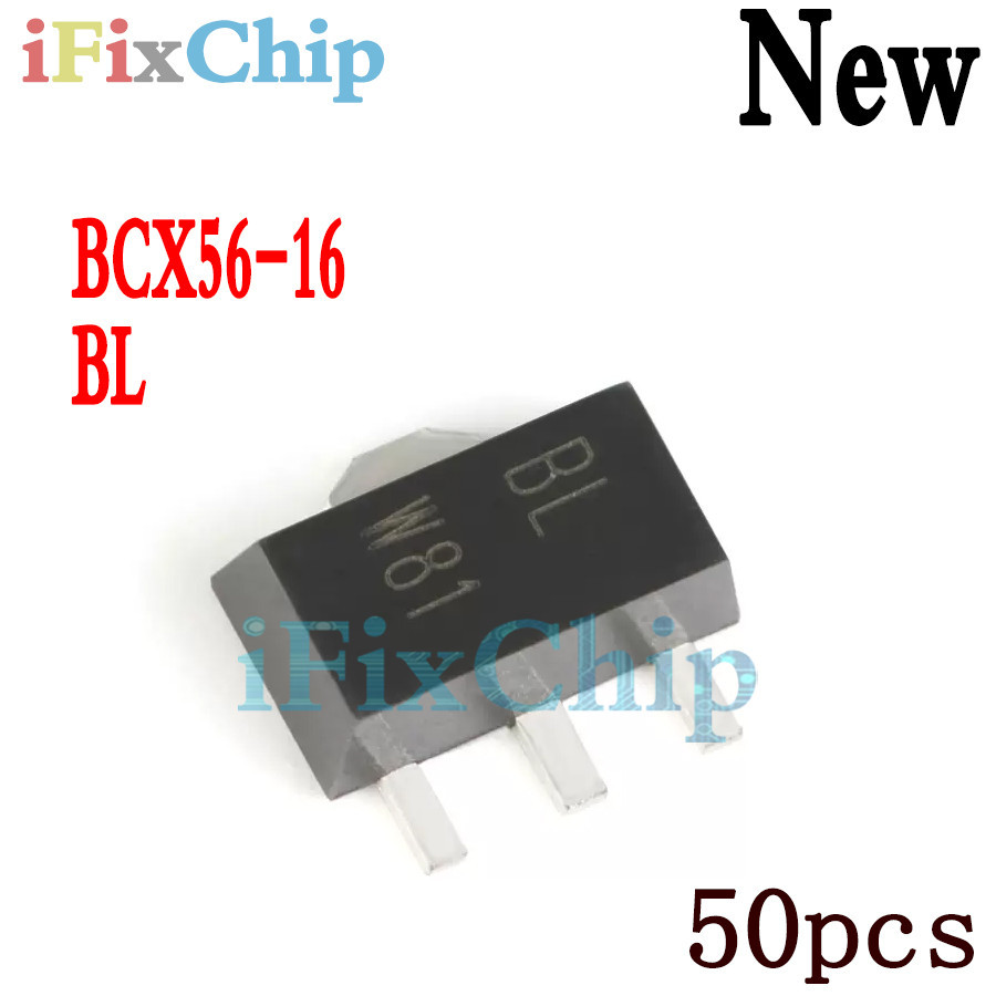 ยี่ห้อใหม่ SOT89 BCX56-16 SOT-89 BCX56 50 ชิ้น