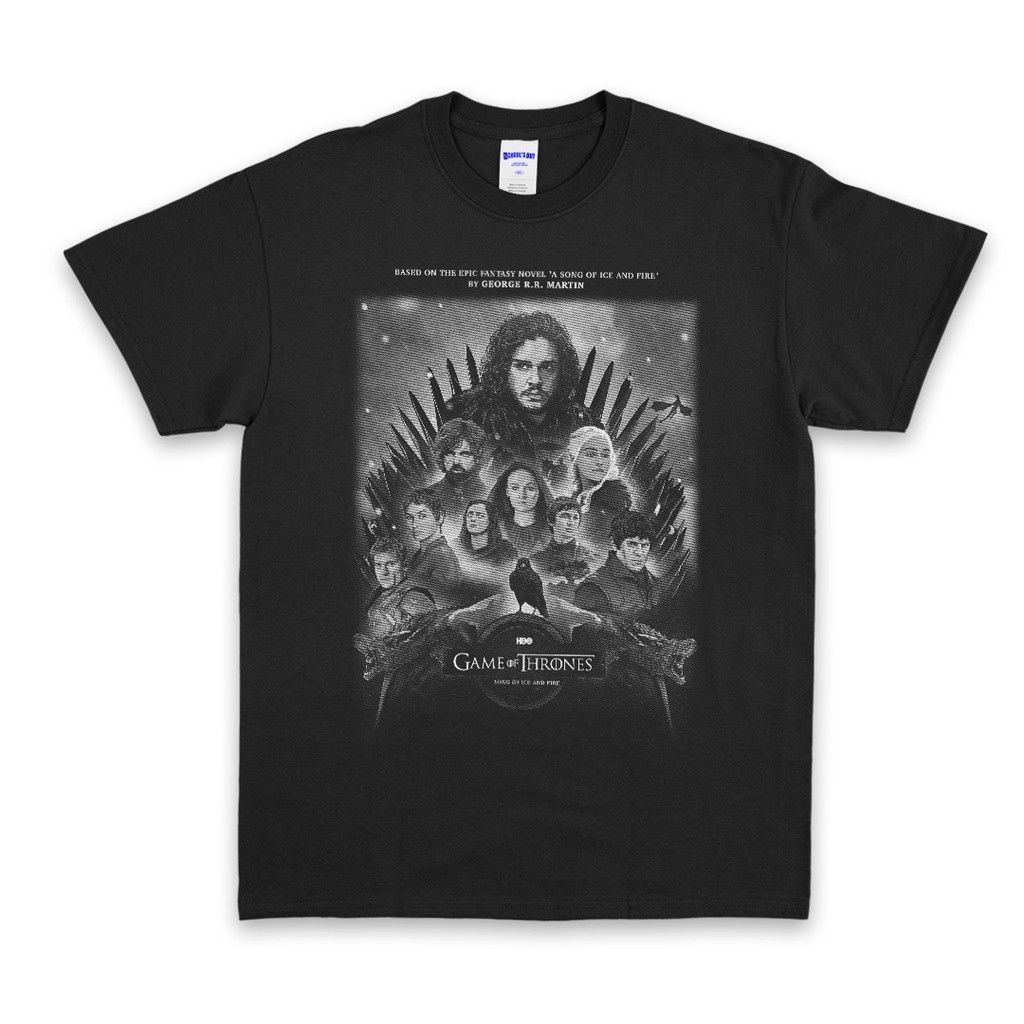 S-5XL เสื้อยืดคอกลมเสื้อยืด พิมพ์ลาย Game of Thrones House of The Dragons Game of Thrones สําหรับผู้