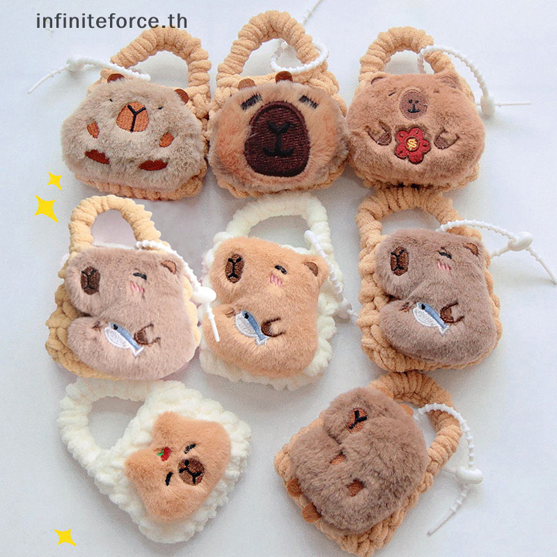 [INTH] การ์ตูนน่ารัก Capibala หูฟังป้องกันกระเป๋ามินิ Kawaii แบบพกพามินิกระเป๋าสตางค์กระเป๋าตุ๊กตากระเป๋าเก็บขนาดเล็กสําหรับสาวของขวัญ [ดีกว่า]