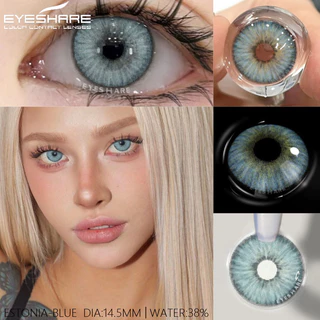 [จัดส่งจากประเทศไทย] Eyeshare 1 คู่ธรรมชาติสีเขียวคอนแทคเลนส์รายปีสีน้ําตาล Colorcon แต่งหน้าเทานักเรียนเลนส์สีฟ้าสําหรับดวงตาเลนส์นุ่มคุณภาพสูง