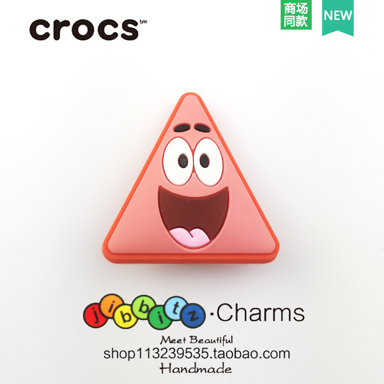 รองเท้าแตะแฟชั่น Diy อุปกรณ์เสริม Crocs Jibbitz Charm ขายร้อนของขวัญน่ารักสําหรับเด็กตกแต่งรองเท้า SpongeBob SquarePants Collection