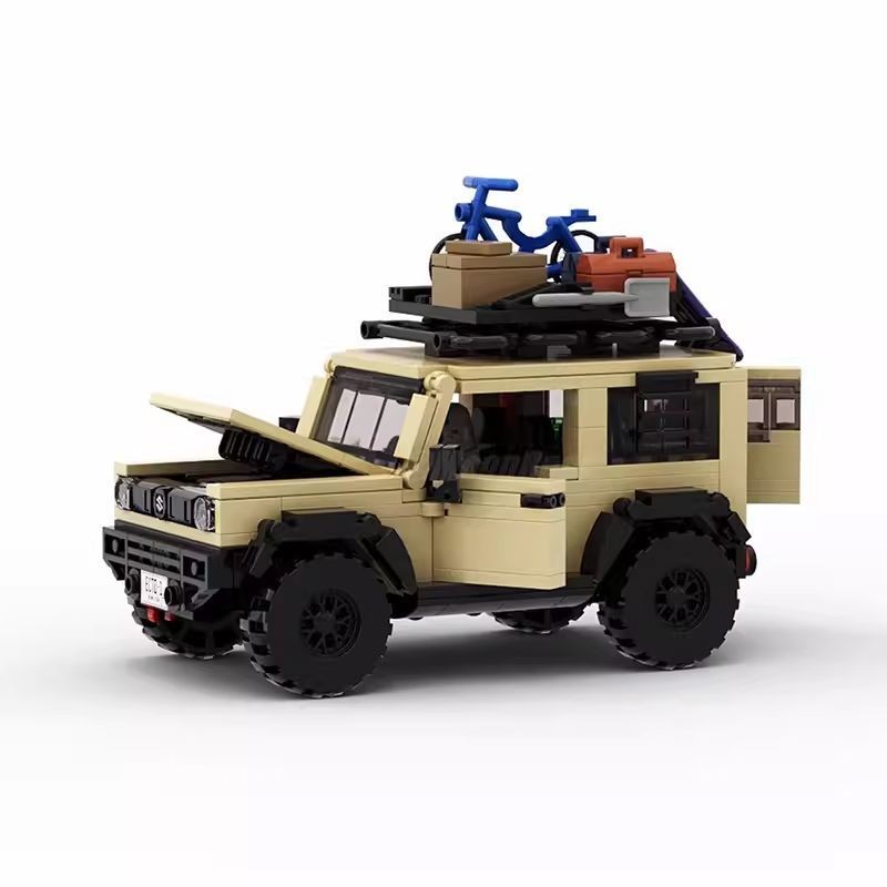 โมเดลบล็อกประกอบ Suzuki Jimny ของตกแต่งของขวัญสำหรับเด็กผู้ชาย