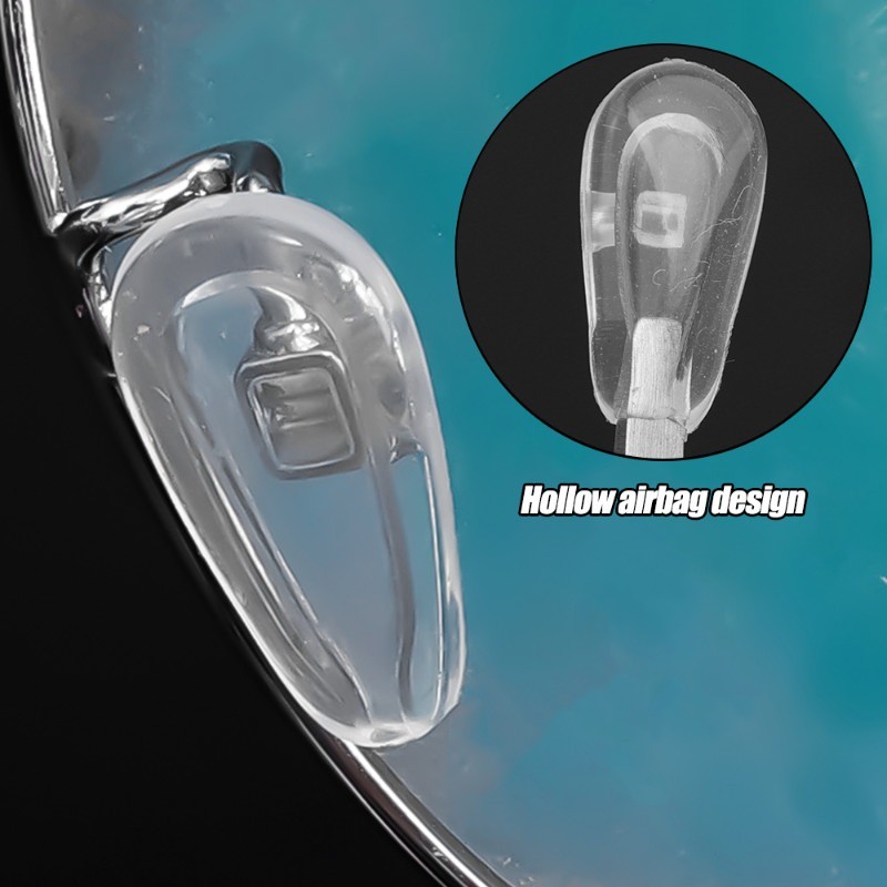 แผ่นรองจมูกแว่นตาพร้อมไขควง/ซิลิโคนห้องปรับอากาศวงเล็บจมูก/กันลื่นเปลี่ยนแผ่นรองจมูกซ่อมเครื่องมือ - รูปที่ 3