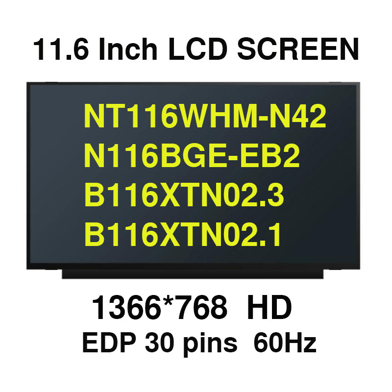 N116BGE-EB2 fit NT116WHM-N42 N12 B116XTN02.3 B116XTN02.1 N116BGE-EA1 N116BGE-EA2 M116NWR1 R7 LED แผง