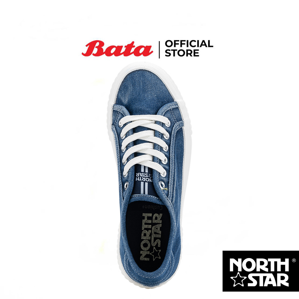 Bata บาจา North Star รองเท้าผ้าใบสนีคเกอร์แบบผูกเชือก สำหรับผู้หญิง สีน้ำเงิน รหัส 5209145