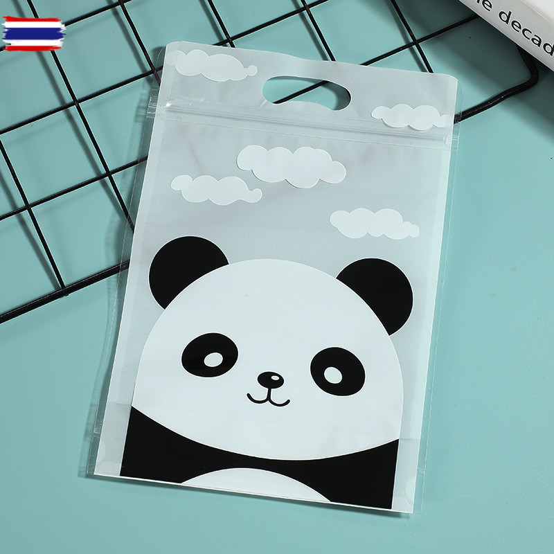 ถุงซิป ลายการ์ตูน ขนาด 15.5x23+3.5cm  48-50ใ ถุงซิปหูหิ้ว zip bag
