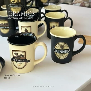 “Vintage Travel Mugs Collection” (วินเทจ แทรเวล มักส์ คอลเลกชัน) – แก้วเซรามิกแนววินเทจลายท่องเที่ยว ขนาด 500 ml.