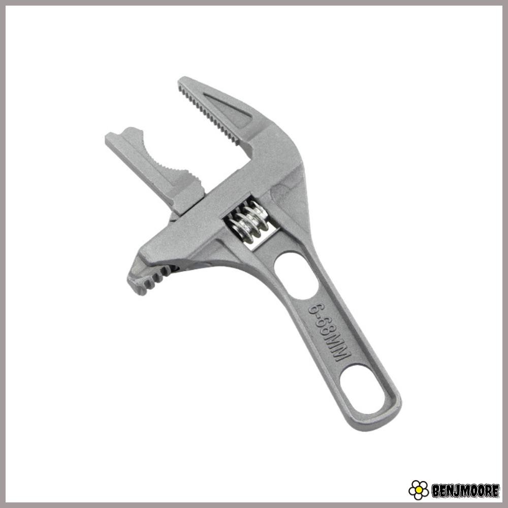 เบนจิมอร์ ประแจประปาห้องน้ํา,ด้ามสั้นขนาดใหญ่พิเศษเปิดประแจปรับ,หนีบที่แข็งแกร่งมัลติฟังก์ชั่ประปาติดตั้งก๊อกน้ําท่อท่อเครื่องมือมื