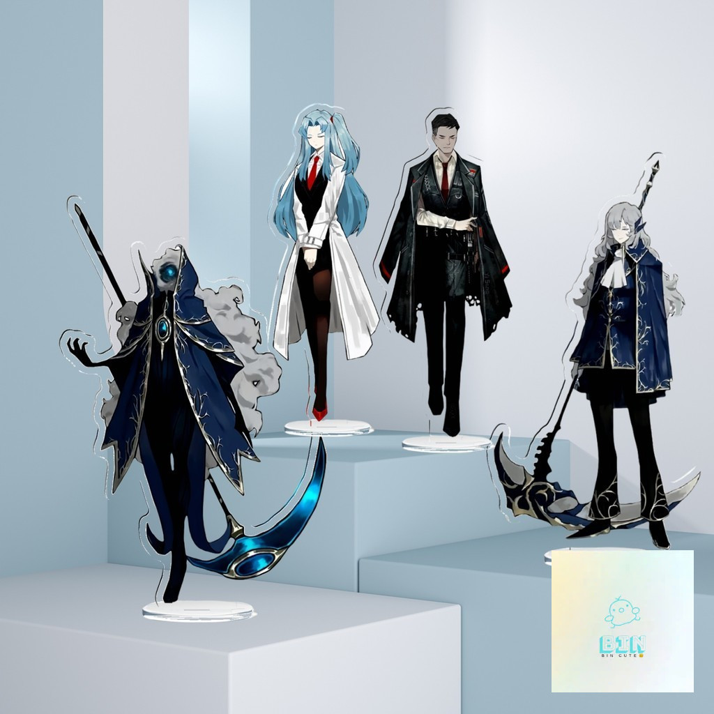 Ruina Library Stand อะนิเมะพวงกุญแจ Lobotomy Corporation ผู้ชายพวงกุญแจสําหรับผู้หญิงพิมพ์อะคริลิคพว