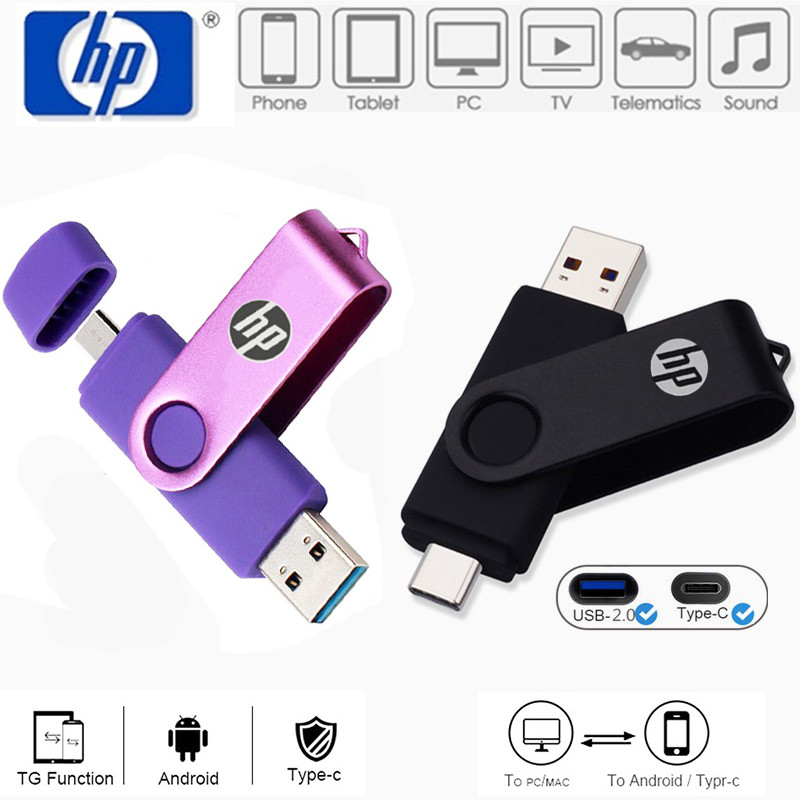 ไดรฟ์ปากกา Type-c/Micro OTG ความเร็วสูง 64GB 128GB 256GB 2TB USB 2.0 512GB 1TB PenDrive Storage USB แฟลชไดรฟ์ 16GB 8GB 4GB Thumb Drive