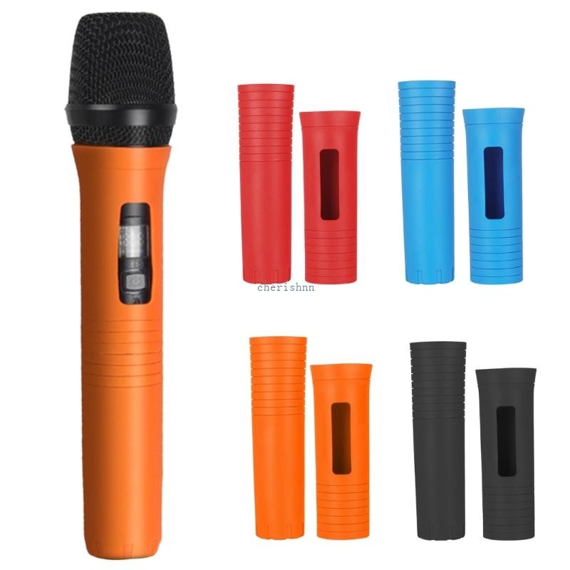 Ch* ไมโครโฟน Grip Cover ปลอกยางกันกระแทกสําหรับ KTV Performance และงานปาร์ตี้