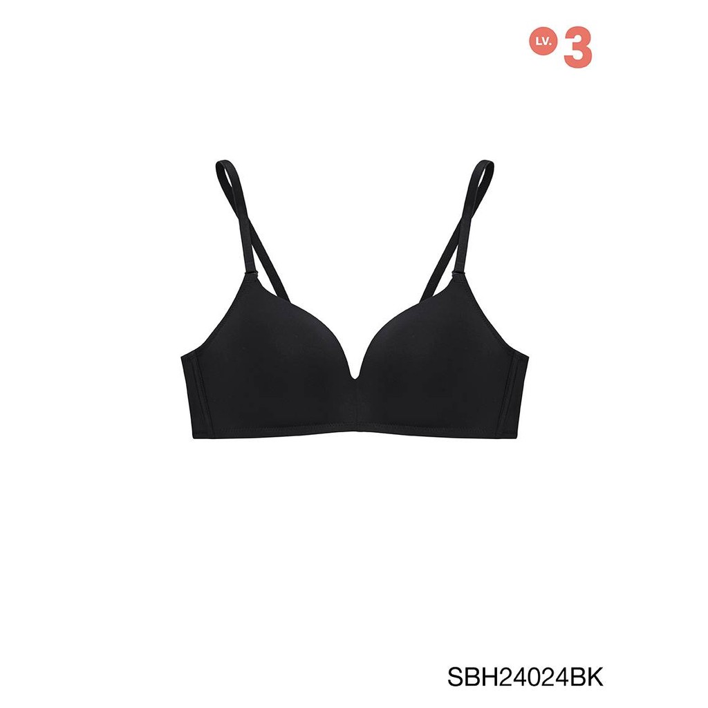 Sabina Soft Doomm Level 3 เสื้อชั้นใน ไร้โครง รหัส SBH24024BK - สีดำ