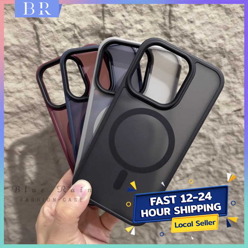 เคส แม่เหล็ก สำหรับ iPhone 16 15 15Pro 15Plus 15Promax 11 12 13 14 Pro Plus Promax 13Promax  กรณีป้องกันโทรศัพท์มือถือ