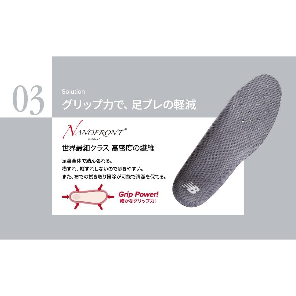 New Balance 2025NEW High Rebound Insole (LAM55634) Arch Support Insert – Grey