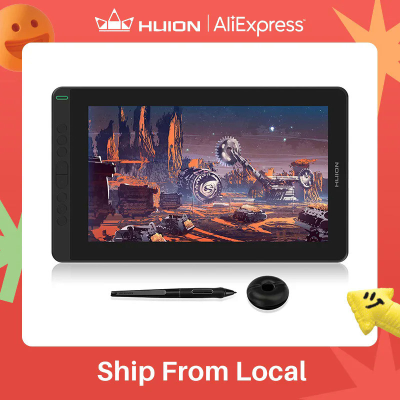 แท็บเล็ตกราฟิก HUION Kamvas 13 จอภาพ 120%sRGB จอแสดงผลปากกาแบบไม่ใช้แบตเตอรี่ 8192 ระดับปากกาพร้อมปุ