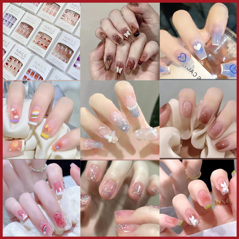 YTL(C-048) เล็บปลอมเจล เพนท์ลายอาร์ต ลายการ์ตูน สีสวยหวาน ที่ติดเล็บ ตกแต่งเล็บมือ ลายสวย ชัดเจน ไม่เลือน มี 13 แบบ