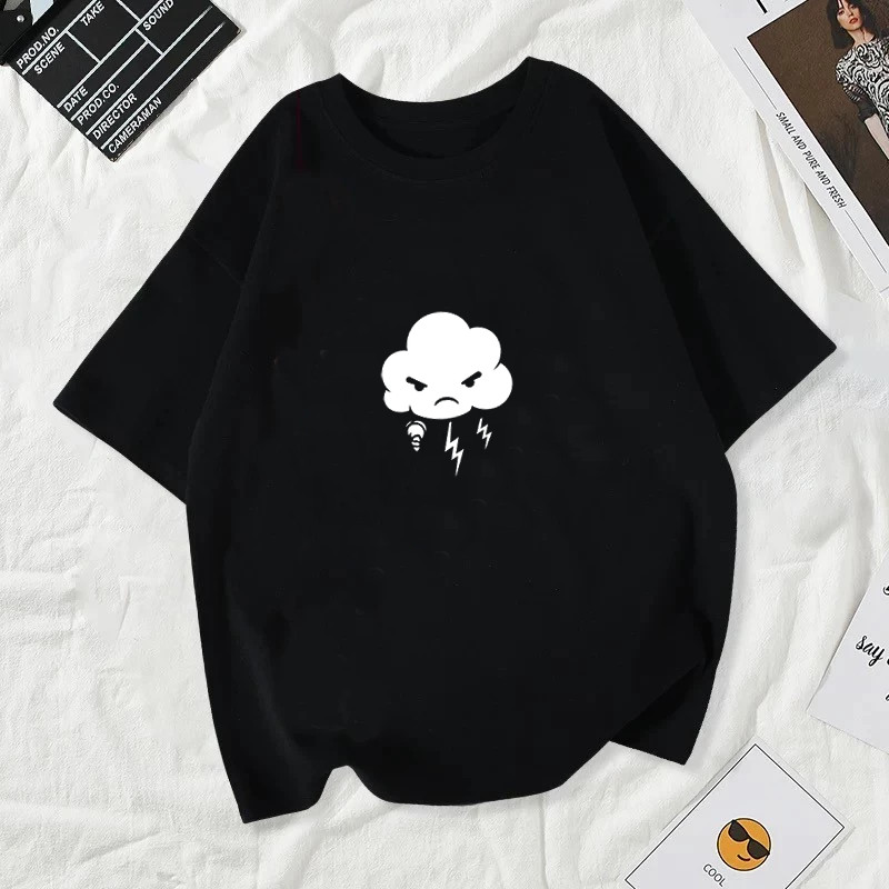 [พร้อมส่ง]เสื้อตลก Cloud Fart ผ้า cotton 100% 179บาท ส่งฟรี y2k ชีฟอง ใส่สบายๆ แฟชั่น แขนสั้น หนาๆ