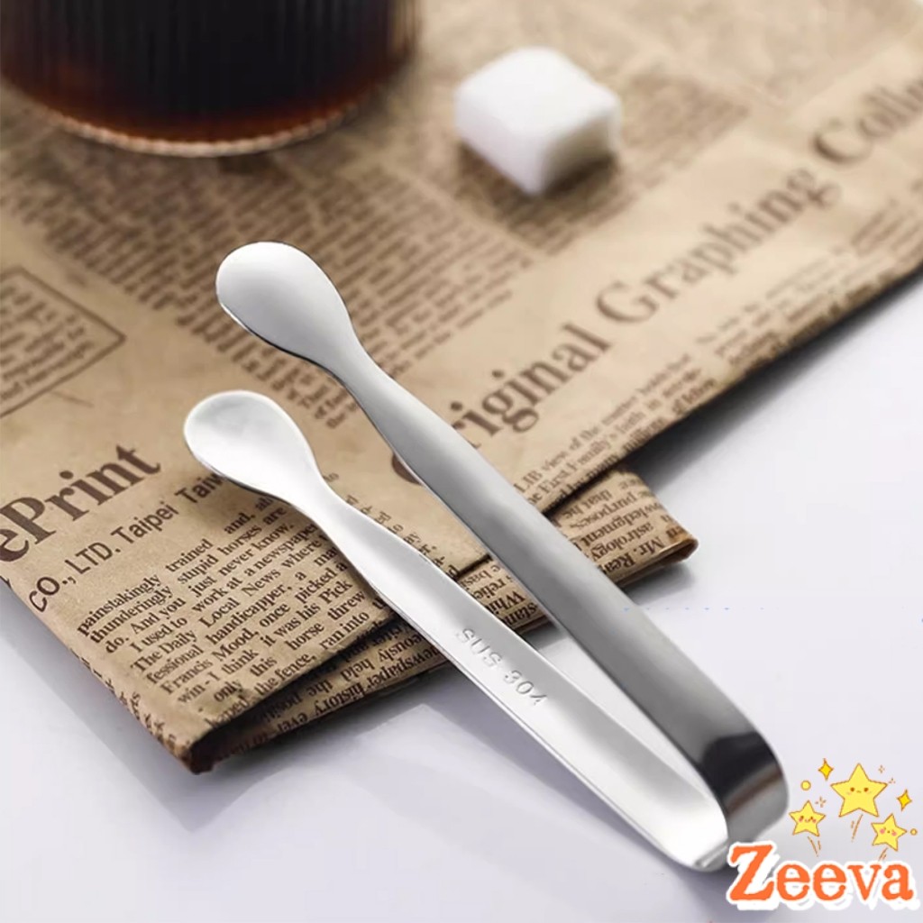 Zeeva【มีสินค้าในสต๊อก】 ที่คีบน้ําแข็ง สเตนเลส SizeMiNi คีบน้ําตาล ขนมหวาน ขนาดเล็กถนัดมือ  1ชิ้น พร้อมส่งในไทย Ice clip - รูปที่ 6