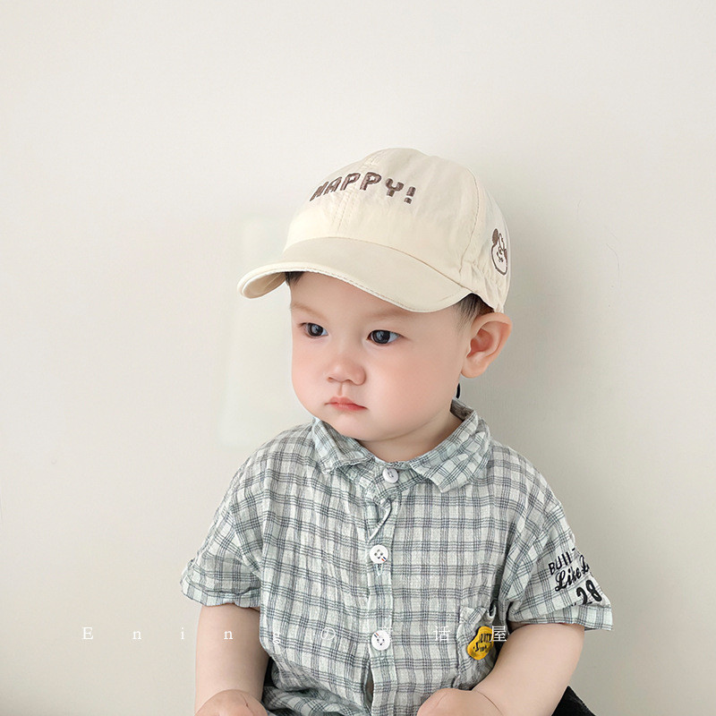 หมวกเด็ก หมวกกันแดด แห้งเร็ว บางพอดี ร่มเงาจากแสงแดด ผ้าฝ้ายนุ่ม สะดวกสบายและระบายอากาศได้ดี - รูปที่ 2