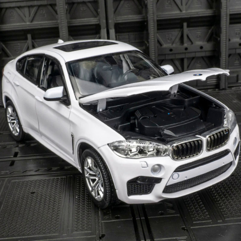 1/24 BMW X6 X6M Coupe SUV Alloy Sports Car Model Diecast Metal Toy Vehicles Car Model High Simulatio