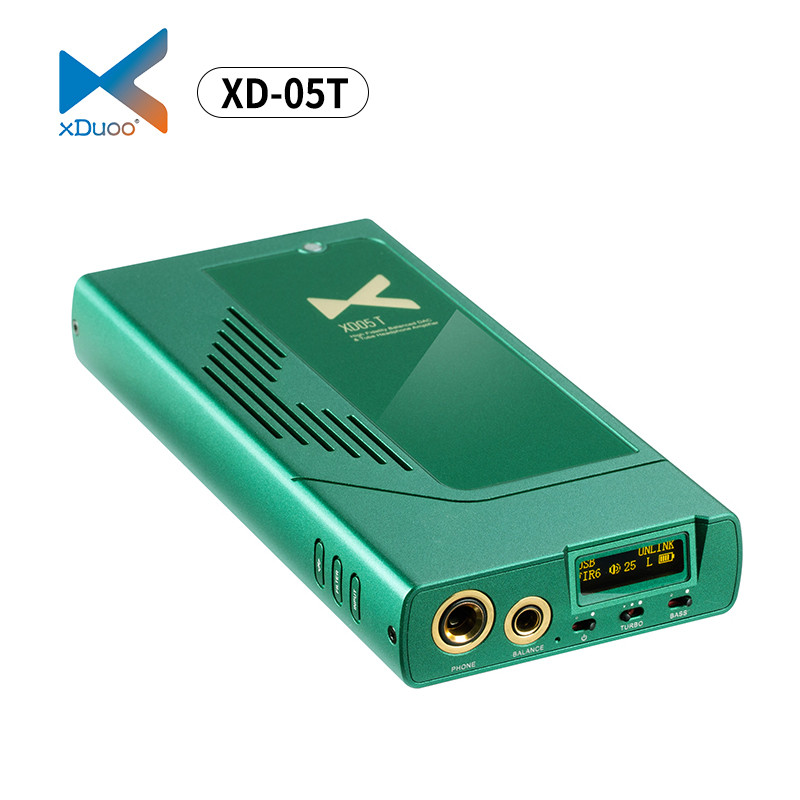 Xduoo XD-05T Dual ES9039Q2M แบบพกพา DAC และหูฟังเครื่องขยายเสียง XD05T เครื่องขยายเสียง