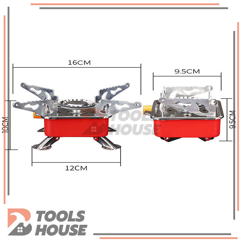 เตาแก๊สกระป๋อง เตาเเก๊สมินิ Portable Gas Stover สําหรับตั้งแคมป์กลางแจ้ง ใช้งานและทำความสะอาดง่าย - รูปที่ 4