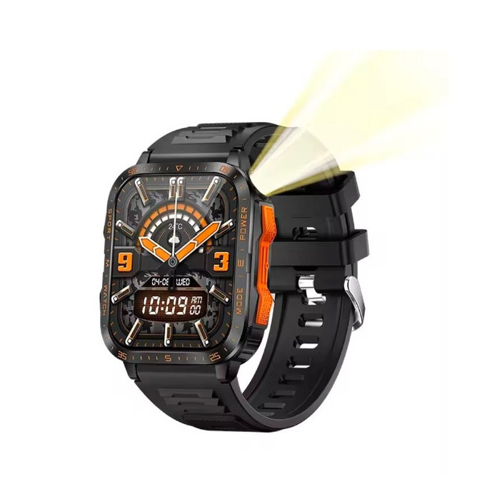 นาฬิกาอัจฉริยะ Kawa K79 ใส่ว่ายน้ำได้ 3ATM ไฟฉาย LED Smart watch วัดอัตราการเต้นหัวใจ กันน้ำ วัดแคลลอรี่
